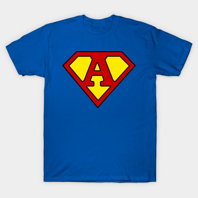 Superhero Symbol Letter A T-Shirt by NextLevelDesignz